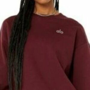 ALO Yoga crewneck burgandi Sweatshirt